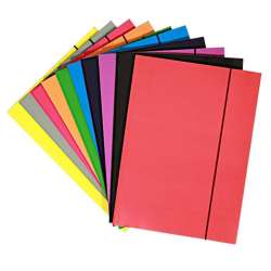 Teczka A4 z gumką lakier mix 300gsm (10szt) - 1