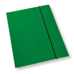 Teczka A4 z gumką lakier zielona 350gsm (10szt) - 1