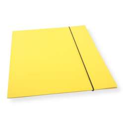 Teczka A4 z gumką lakier żółta 300gsm (10szt) - 1