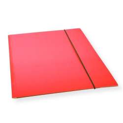 Teczka A4 z gumką lakier czerwona 300gsm (10szt) - 1