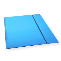 Teczka A4 z gumką lakier niebieska 300gsm (10szt) - 1