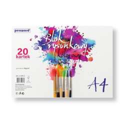 Blok rysunkowy A4 kolor 80g 20 kartek