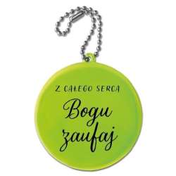 Zawieszka odblaskowa - Z całego serca Bogu zaufaj - 1
