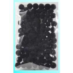 Pompony czarne 10mm 100szt