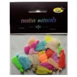 Frędzle pastelowe 3cm 20szt - 1