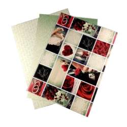 Karton 300g motywy ślubne 24x34cm 3 ark MIX