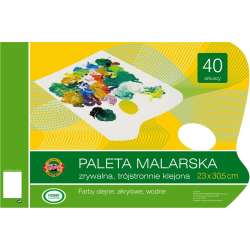 Paleta malarska 23x30 zrywalna 40 arkuszy