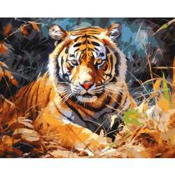 Malowanie po numerach 40x50 Tygrys