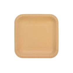 Talerze papierowe kraftowe 18cm 144szt