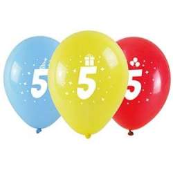 Balony z nadrukiem 5 28cm 3szt
