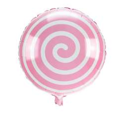 Balon foliowy lizak jasnoróżowy