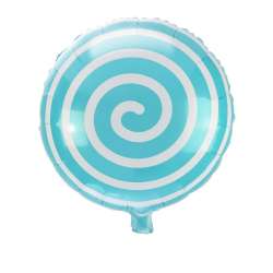 Balon foliowy lizak turkusowy