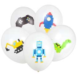 Balony Klocki 28cm 5szt