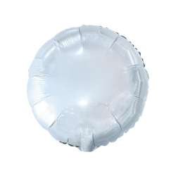 Balon foliowy okrągły biały 45cm - 1