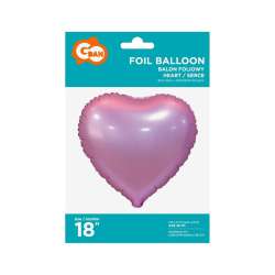 Balon foliowy Serce matowe różowe 45cm - 1