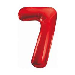 Balon foliowy B&C cyfra 7 czerwona 85cm (BC-HCW7)