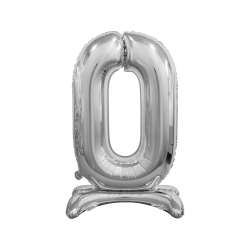Balon foliowy B&C 0 srebrny 74cm