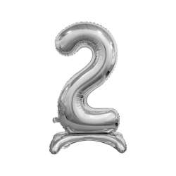 Balon foliowy B&C 2 srebrny 74cm