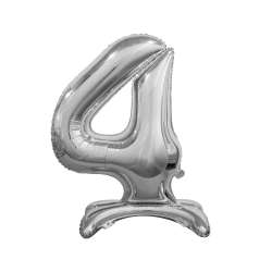 Balon foliowy B&C 4 srebrny 74cm