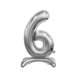 Balon foliowy B&C 6 srebrny 74cm