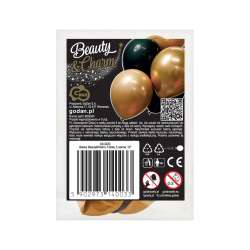 Balony Beauty&Charm złote i czarne 5szt