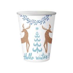 Kubeczki papierowe Hello Winter 250ml 6szt