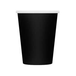 Kubeczki papierowe czarne 250ml 6szt