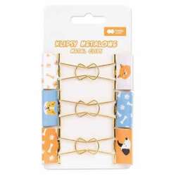 Klipsy metalowe Cat&Dog 6szt HAPPY COLOR - 1