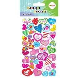 Naklejki 3D Puffy Hearts 10x20cm HAPPY COLOR - 1