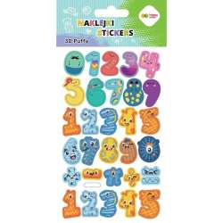 Naklejki 3D Puffy Numbers 10x20cm HAPPY COLOR - 1