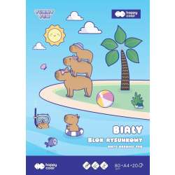Blok rysunkowy A4/20K Yummy Yum biały Kapibara