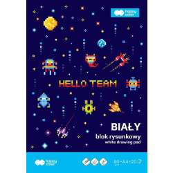 Blok rysunkowy A4/20K Pixi biały HAPPY COLOR
