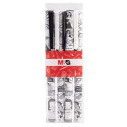 Długopis żelowy 0.5mm Manga nieb 4szt M&G