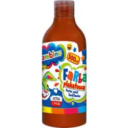 Farba plakatowa w butelce 500 ml brązowa bambino (5903235628771) - 1