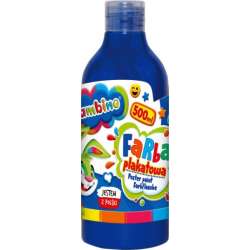 Farba plakatowa w butelce 500 ml niebieska bambino (5903235628788)