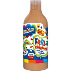Farba plakatowa w butelce 500 ml cielista bambino (5903235628825)