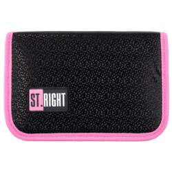 PROMO Piórnik dwuklapkowy bez wyposażenia ST.RIGHT PC-03 Black Glitter (5903235665417) - 1