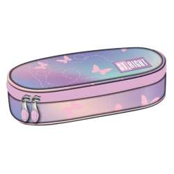 Piórnik saszetka usztywniona z wewnętrzną klapką ST.RIGHT PC-01 Pink Butterflies (5903235680021) - 1