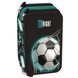 Piórnik potrójny z wyposażeniem ST.RIGHT PC-05 Neon Football (5903235681226) - 1