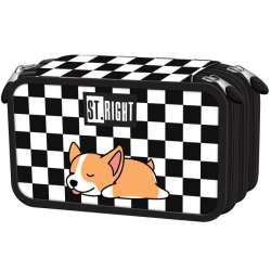 Piórnik potrójny z wyposażeniem ST.RIGHT PC-05 Sleepy Corgi (5903235691300)