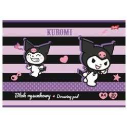 Blok rysunkowy A4/20K 80g/m2 Kuromi (10szt)