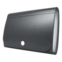 Mini organizer harmonijkowy PP za zatrzask, czarny (koperta PP) (BT613-V)