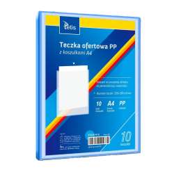 Teczka ofertowa A4 PP + 10 koszulek niebieska