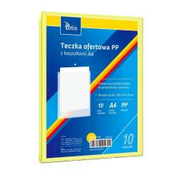 Teczka ofertowa A4 PP + 10 koszulek żółta