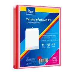 Teczka ofertowa A4 PP + 60 koszulek czerwona BT630-C60 tetis (BT630-C60(12))