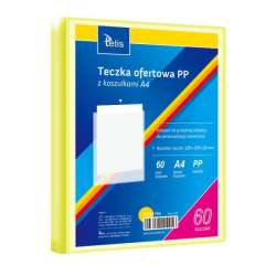 PROMO Teczka ofertowa A4 PP + 60 koszulek żółta BT630-Y60 tetis (BT630-Y60(12))