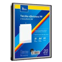 Teczka ofertowa A4 PP + 20 koszulek czarna