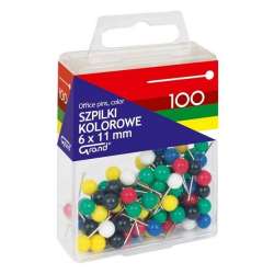 Szpilki kolorowe 6x11mm GRAND