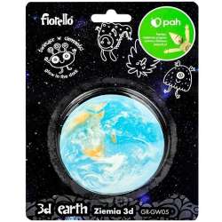Naklejka fluorescencyjna 3D Ziemia 8,5cm