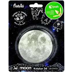 Naklejka fluorescencyjna 3D Księżyc 8,5cm